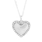 Ασημένιο κολιέ 925 καρδιά με κρύσταλλα Swarovski (J1052) - charmy.gr