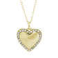 Ασημένιο κολιέ 925 καρδιά με κρύσταλλα Swarovski (J1053) - charmy.gr