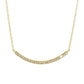 Ασημένιο κολιέ 925 μπάρα με κρύσταλλα Swarovski επιχρυσωμένο (J1001) - charmy.gr