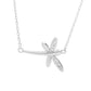Ασημένιο κολιέ 925 πεταλούδα με κρύσταλλα Swarovski (J1011) - charmy.gr