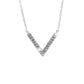 Ασημένιο κολιέ 925 σχήμα V με κρύσταλλα Swarovski (J1014) - charmy.gr