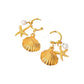 Ατσάλινα καλοκαιρινά σκουλαρίκια 3.8cm (E1571) - charmy.gr