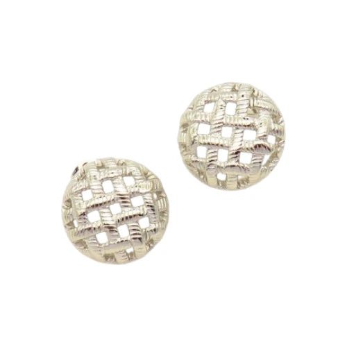 Ατσάλινα καρφωτά σκουλαρίκια 1.9cm (E3061) - charmy.gr