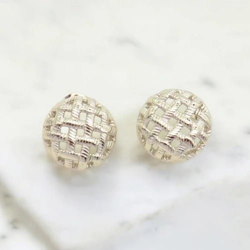 Ατσάλινα καρφωτά σκουλαρίκια 1.9cm (E3061) - charmy.gr