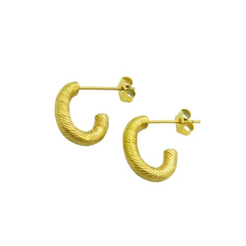 Ατσάλινα κρικάκια 1.5cm επιχρυσωμένα (E3001) - charmy.gr