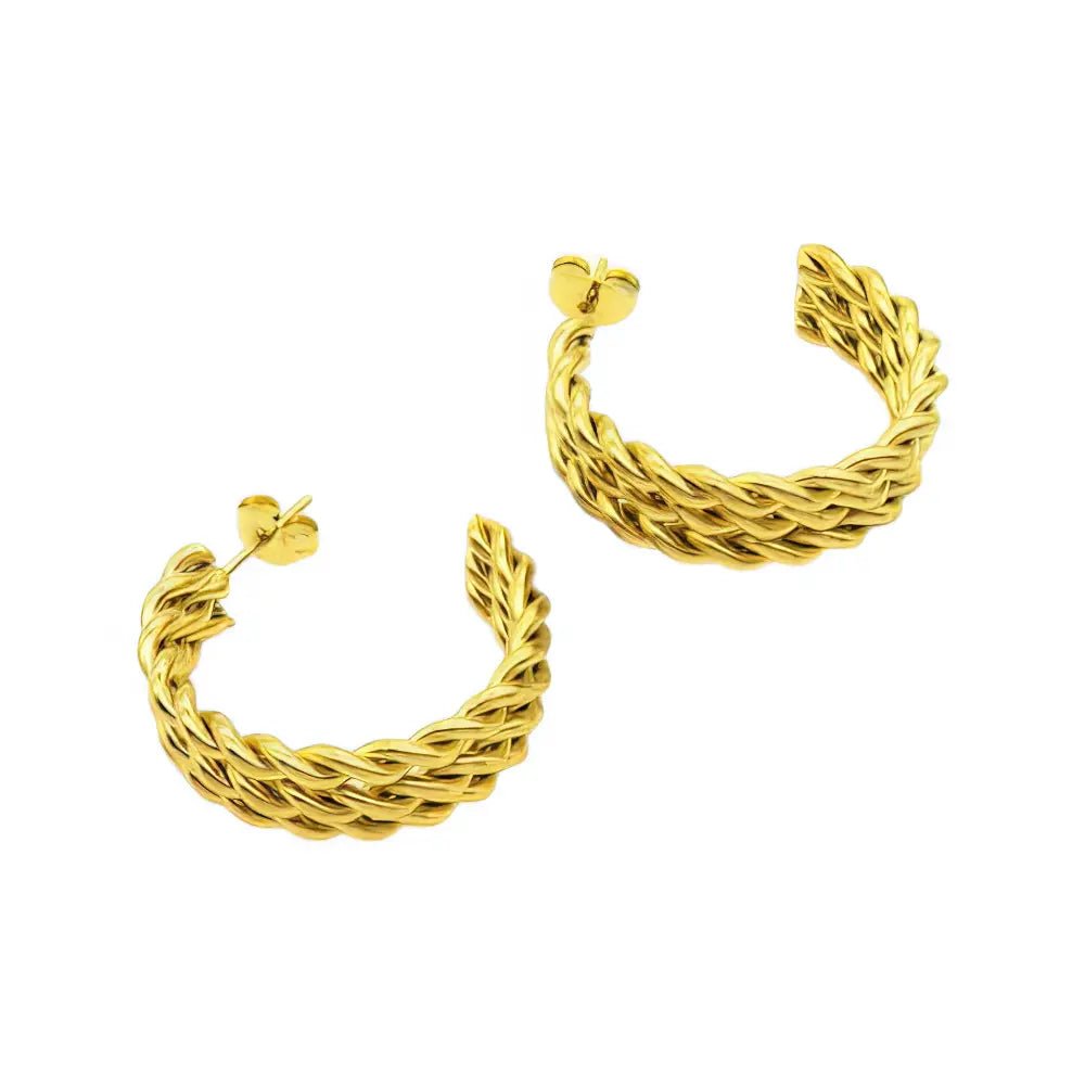 Ατσάλινα Σκουλαρίκια Κρίκοι 2.7cm (E3180) - charmy.gr