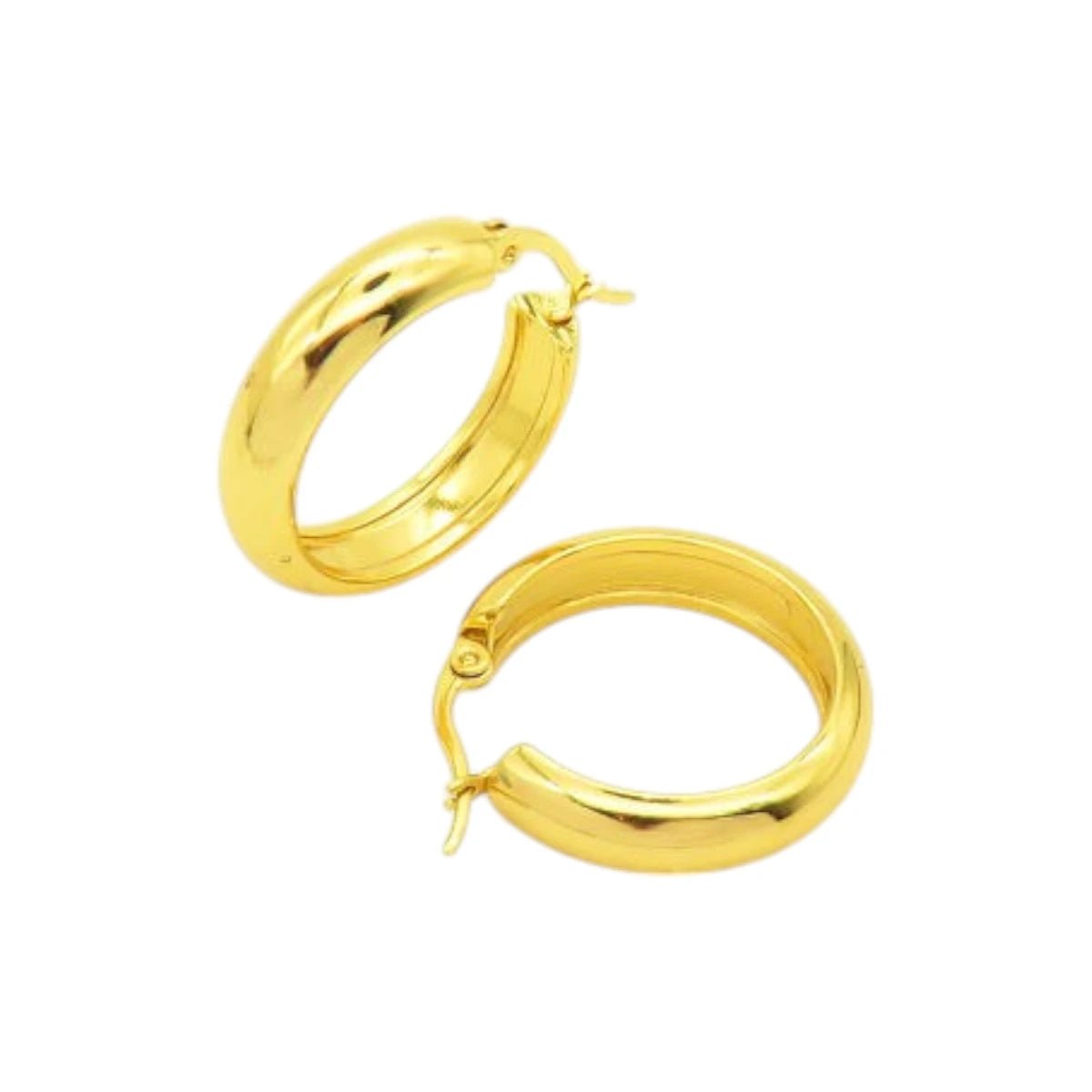 Ατσάλινα Σκουλαρίκια Κρίκοι - Διάμετρος 2.5cm (E3117 - 1) - charmy.gr