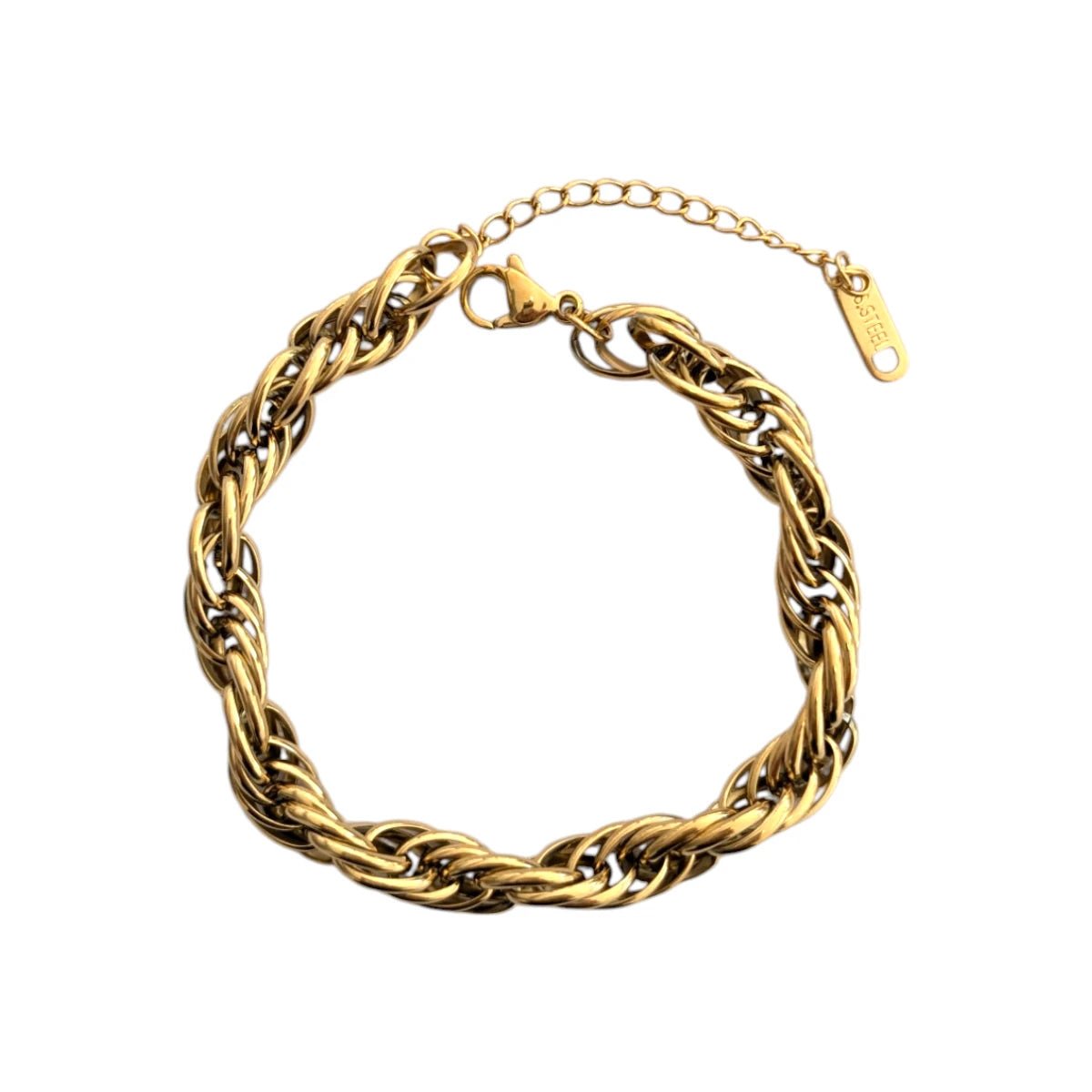 Ατσάλινη αλυσίδα χεριού πάχος 0.5cm (B1685) - charmy.gr