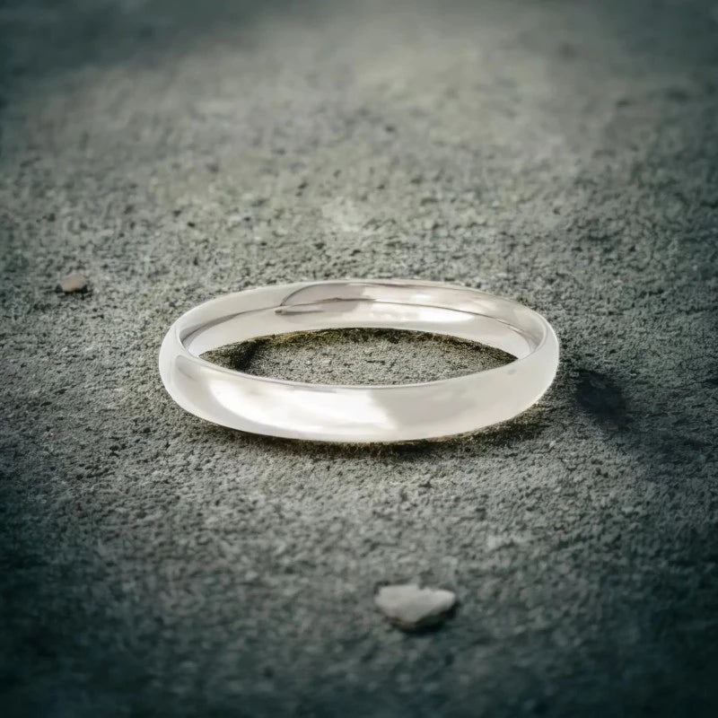 Ατσάλινο βεράκι χρώμα ασημί (R3062) - charmy.gr