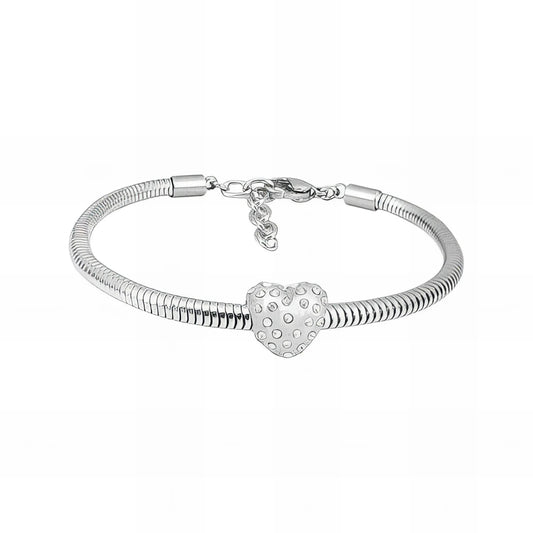 Ατσάλινο βραχιόλι με charm (B3261) - charmy.gr