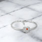 Ατσάλινο βραχιόλι με charm (B3278) - charmy.gr