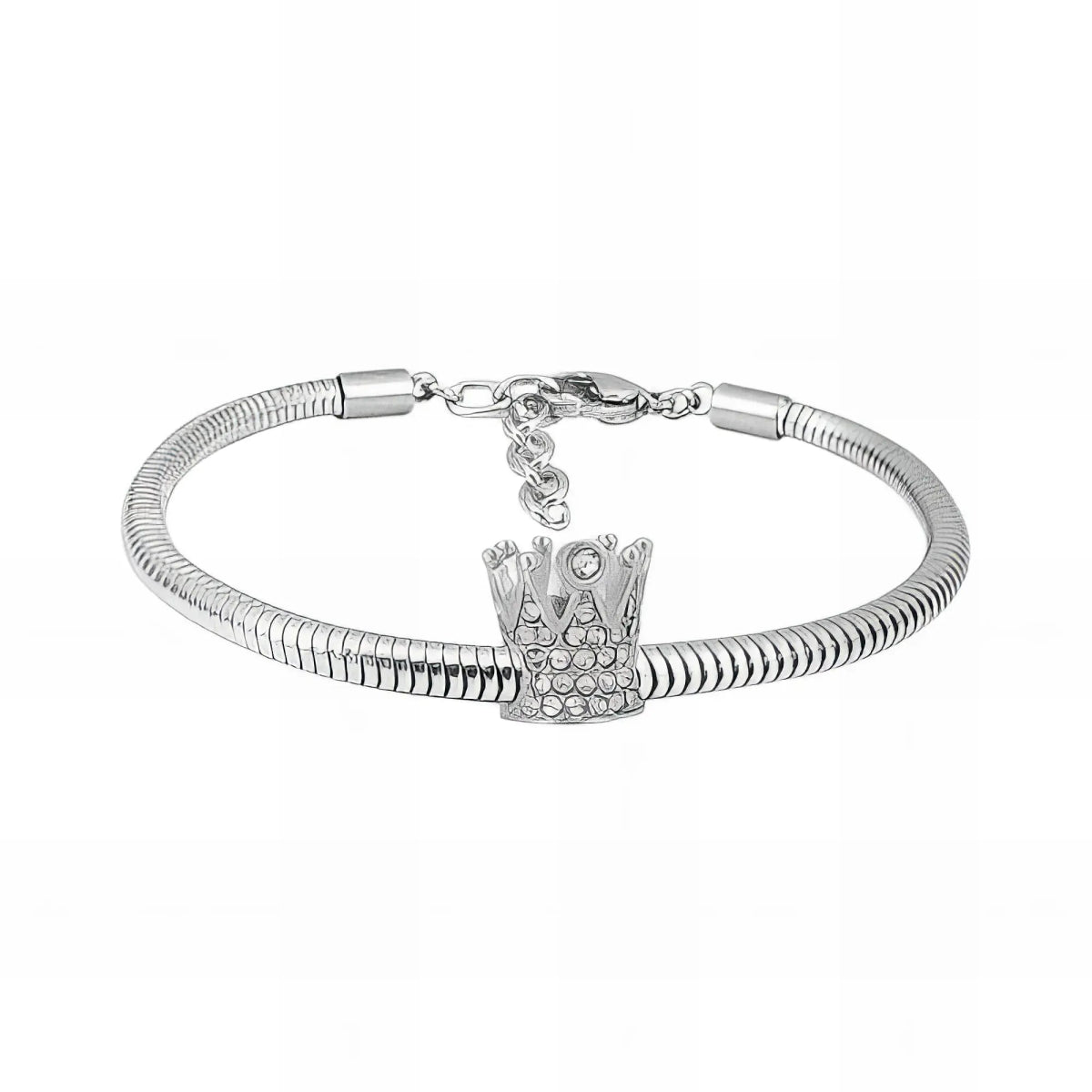Ατσάλινο βραχιόλι με charm (B3283) - charmy.gr