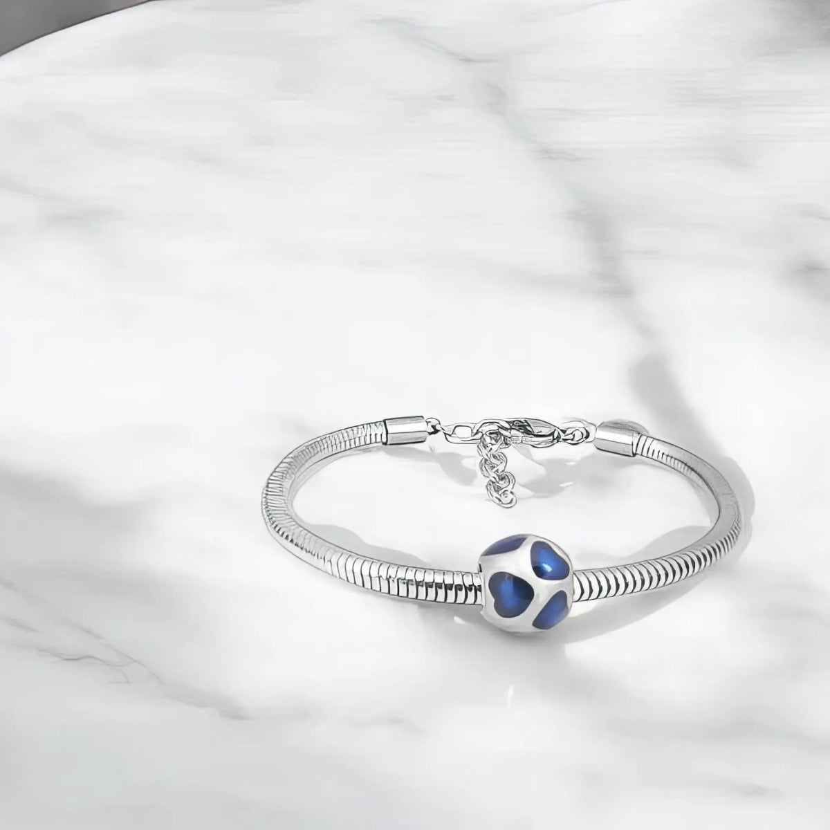 Ατσάλινο βραχιόλι με charm (B3290) - charmy.gr