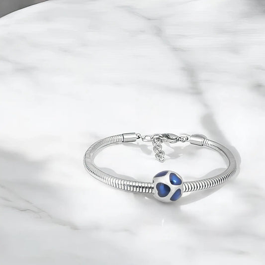 Ατσάλινο βραχιόλι με charm (B3290) - charmy.gr