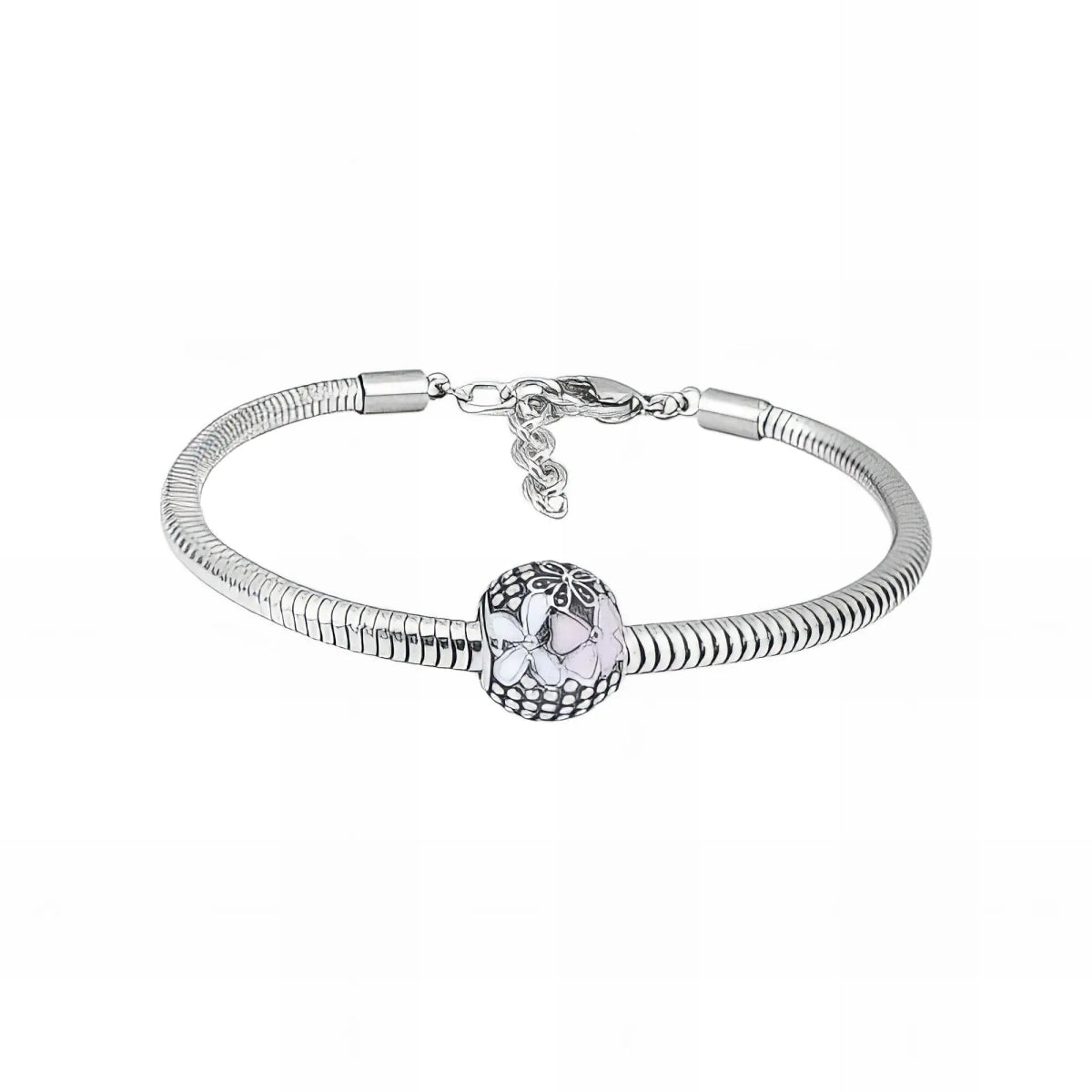 Ατσάλινο βραχιόλι με charm (B3292) - charmy.gr