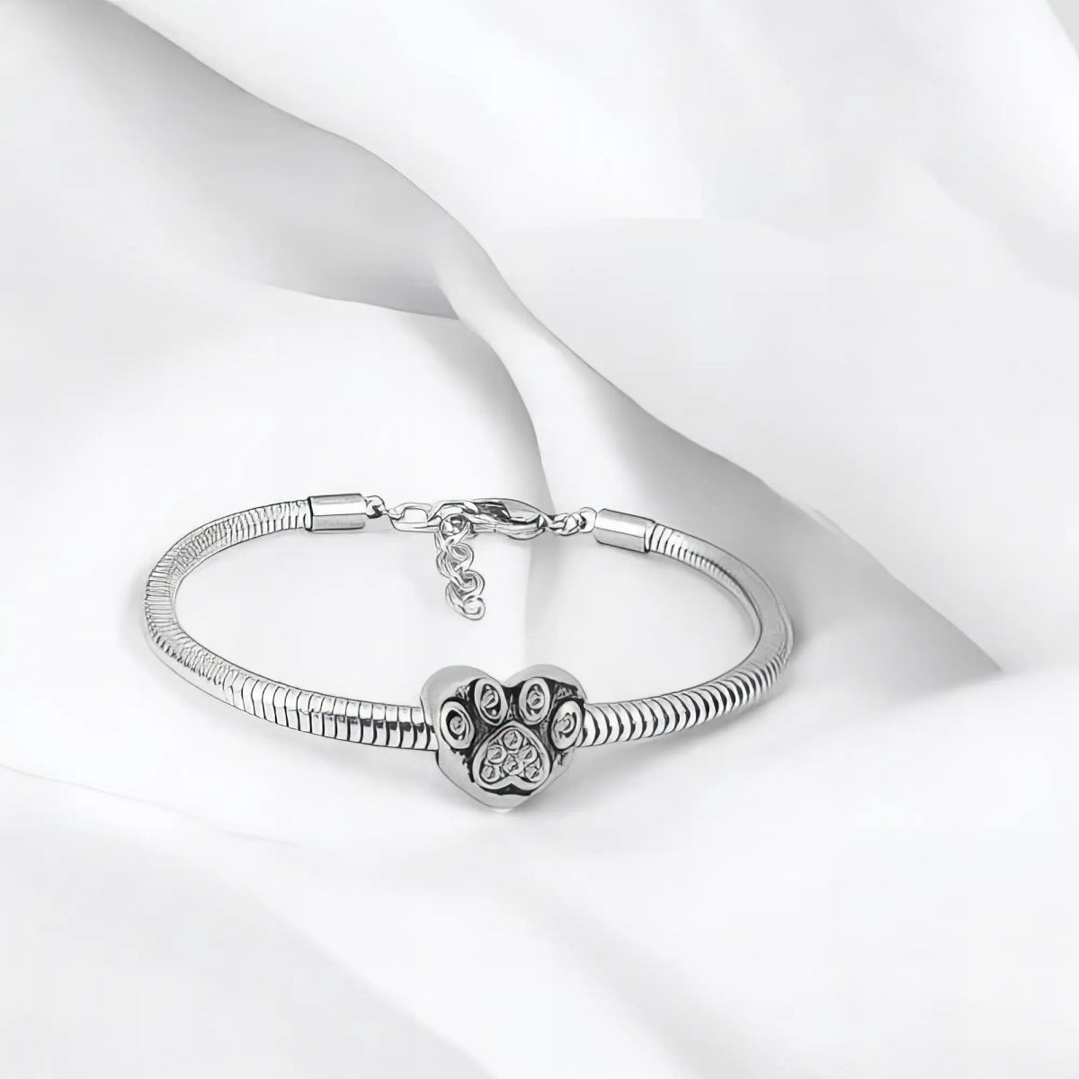 Ατσάλινο βραχιόλι με charm (B3295) - charmy.gr