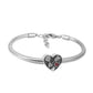 Ατσάλινο βραχιόλι με charm (B3303) - charmy.gr