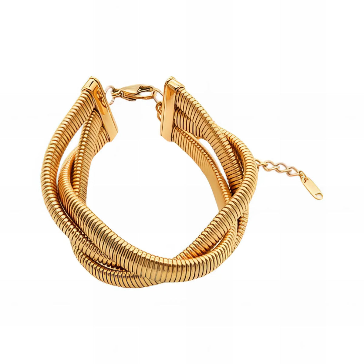 Ατσάλινο βραχιόλι τριπλό (B3034) - charmy.gr