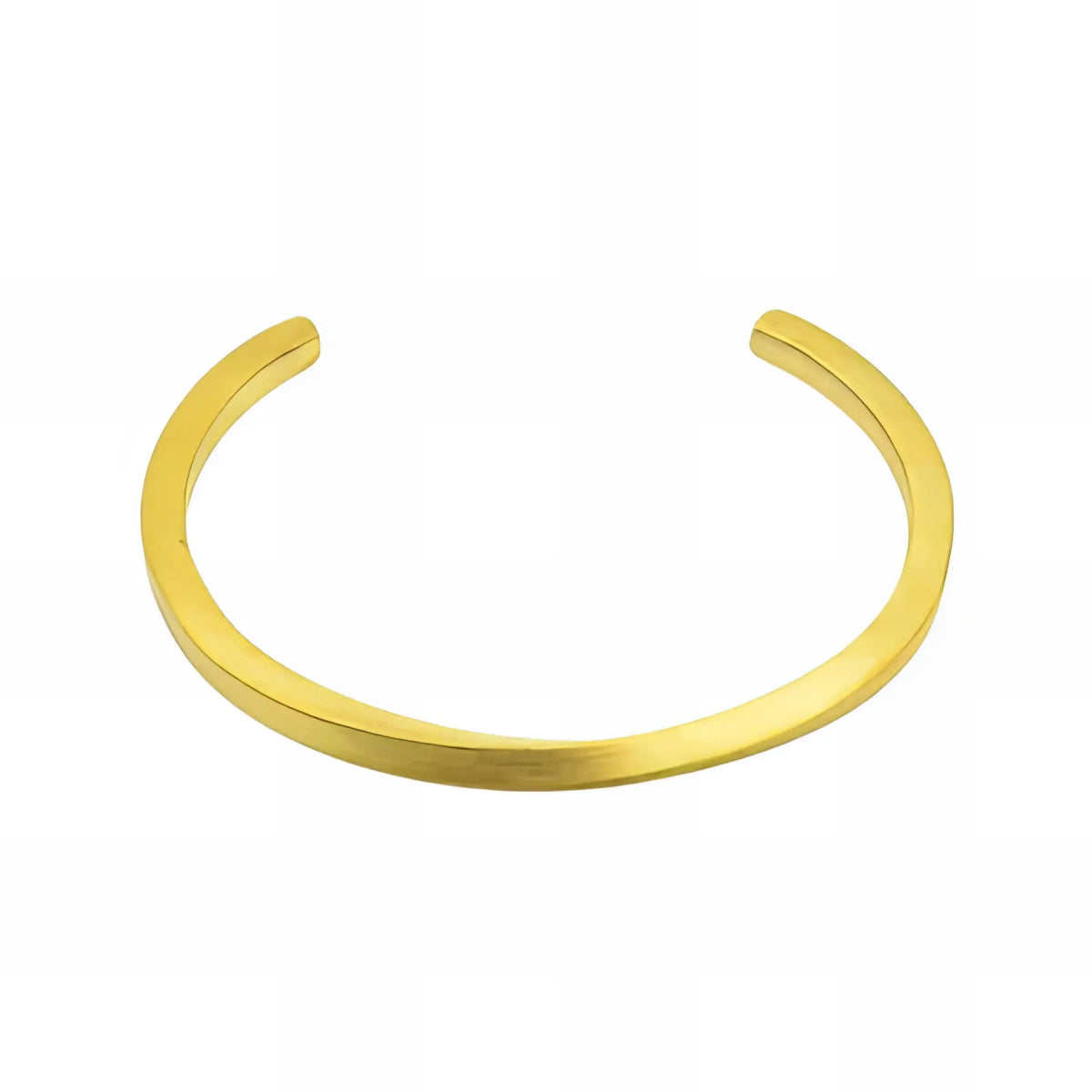 Ατσάλινο βραχιόλι χειροπέδα επιχρυσωμένο 18k (B3311) - charmy.gr