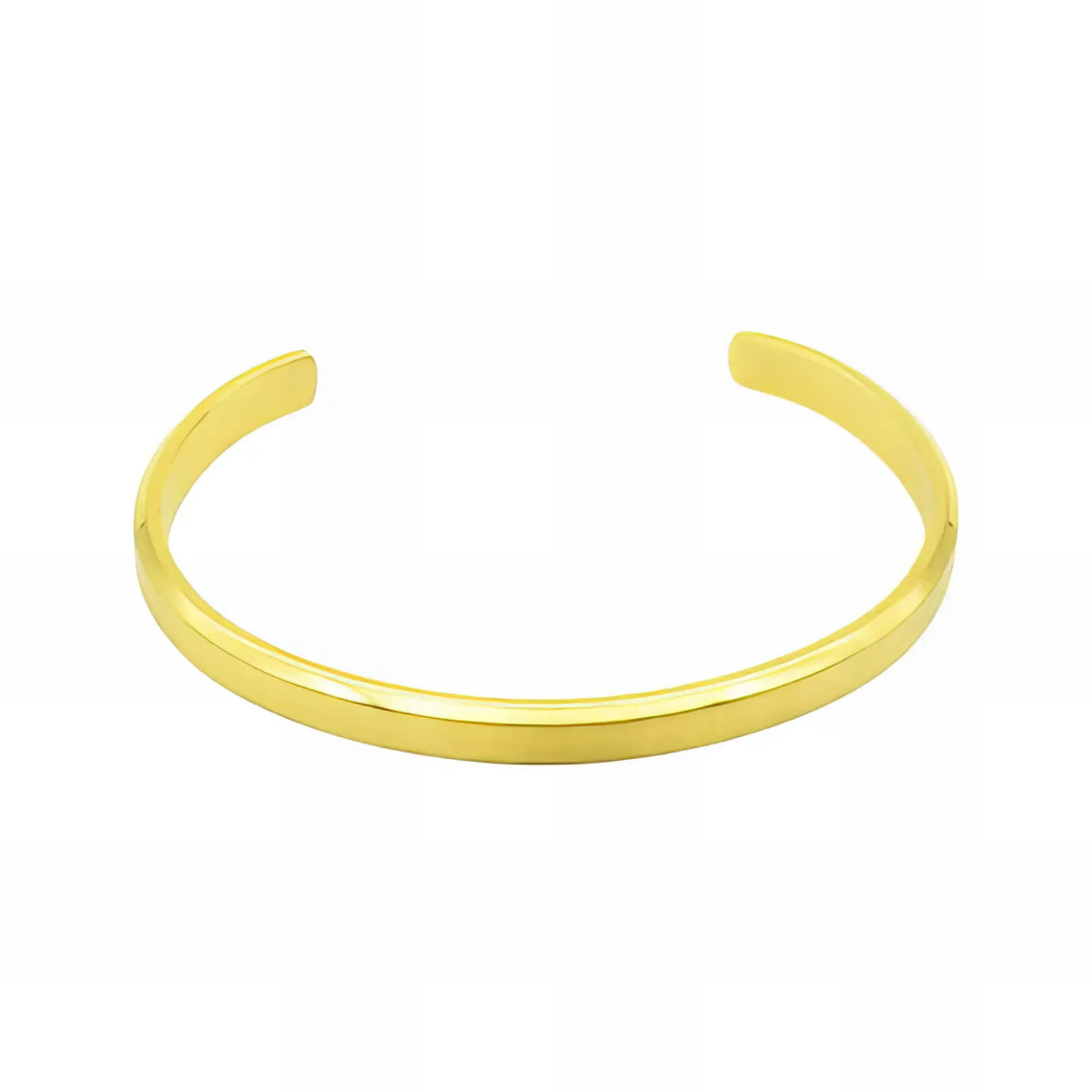 Ατσάλινο βραχιόλι χειροπέδα επιχρυσωμένο 18k (B3312) - charmy.gr
