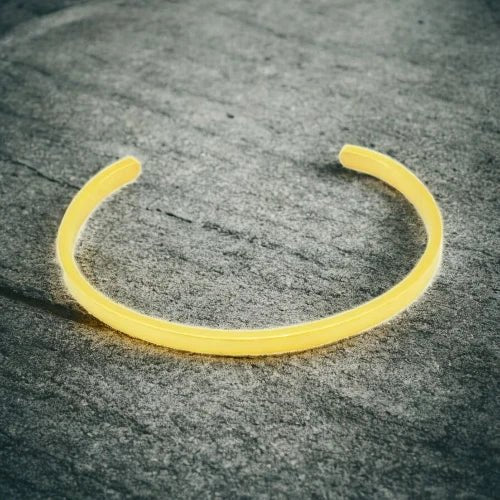 Ατσάλινο βραχιόλι χειροπέδα επιχρυσωμένο 18k (B3316) - charmy.gr