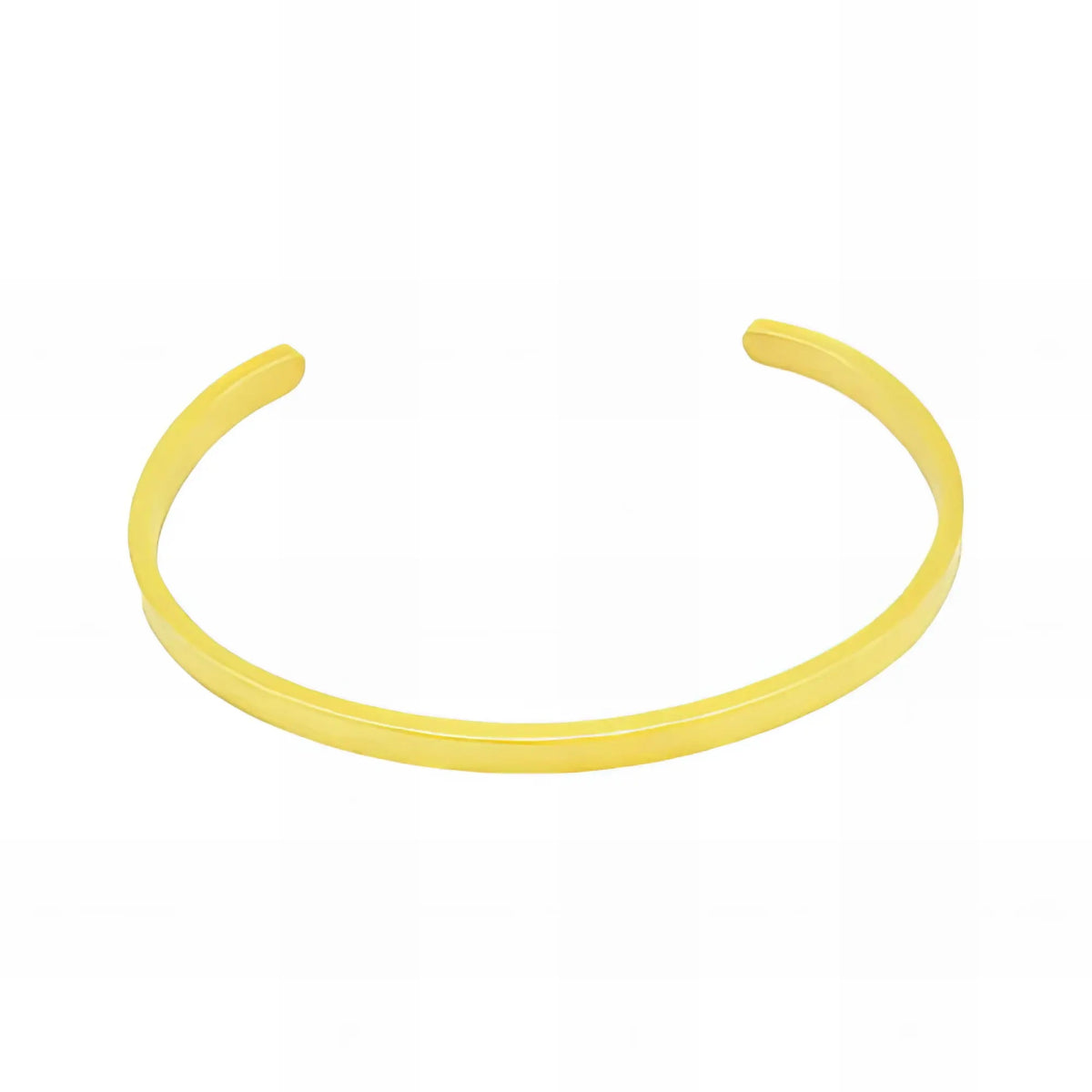 Ατσάλινο βραχιόλι χειροπέδα επιχρυσωμένο 18k (B3316) - charmy.gr