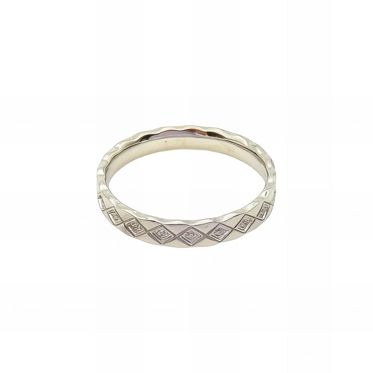 Ατσάλινο δαχτυλίδι βεράκι χρώμα ασημί (R3022) - charmy.gr