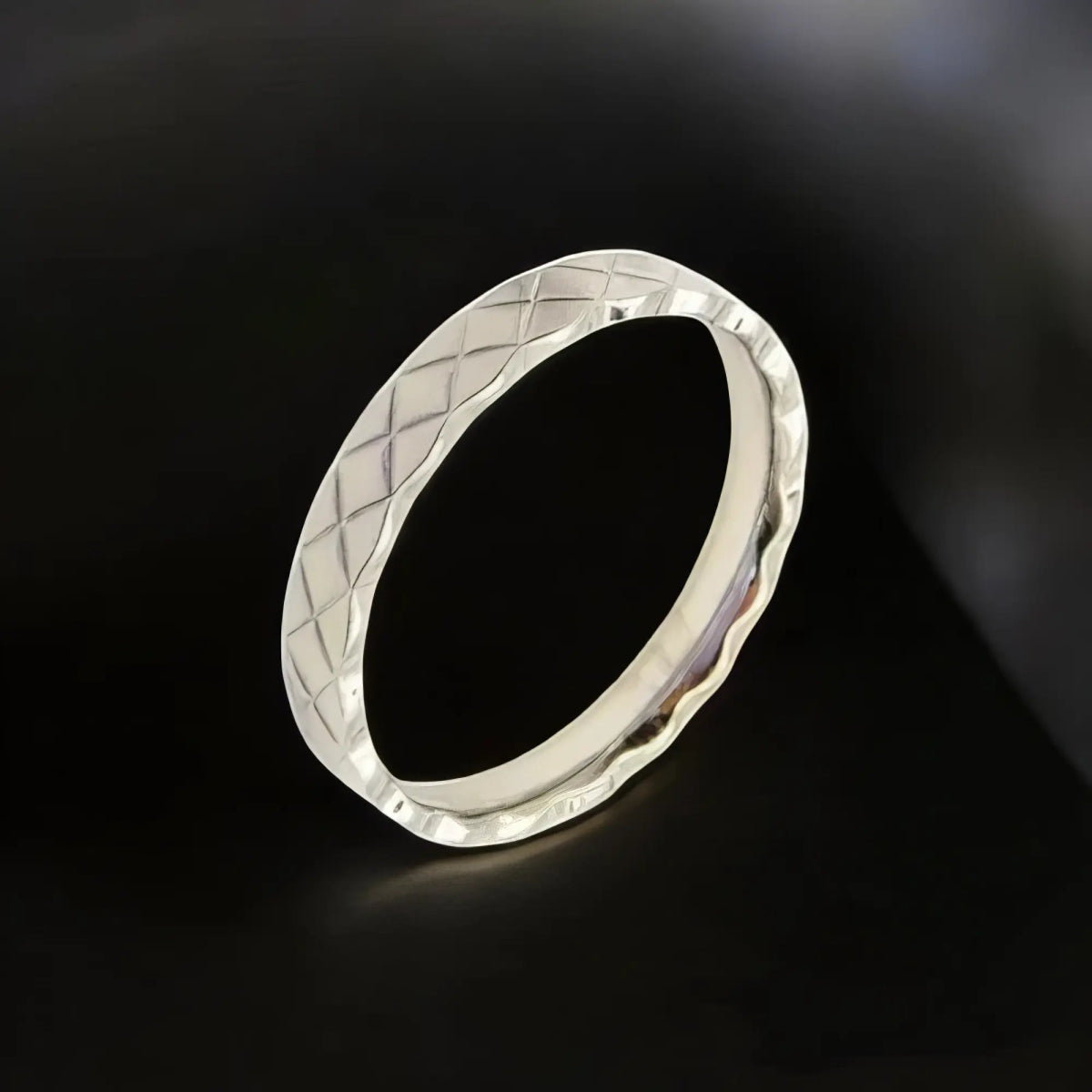 Ατσάλινο δαχτυλίδι βεράκι χρώμα ασημί (R3027) - charmy.gr