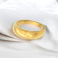 Ατσάλινο δαχτυλίδι επιχρυσωμένο (R3101) - charmy.gr
