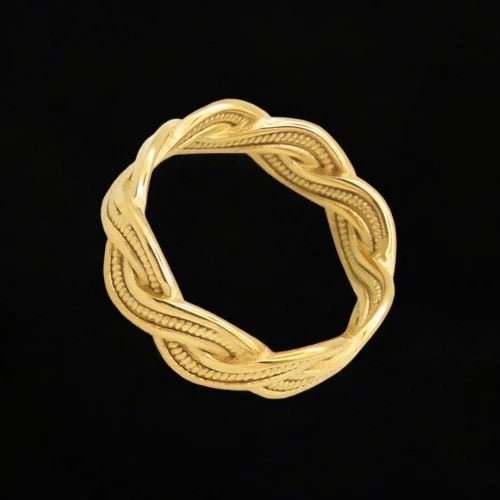 Ατσάλινο δαχτυλίδι επιχρυσωμένο (R3112) - charmy.gr