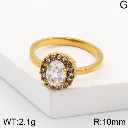 Ατσάλινο δαχτυλίδι ροζέτα (R3044) - charmy.gr