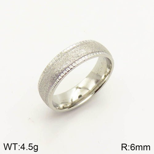 Ατσάλινο δαχτυλίδι χρώμα ασημί (R3034) - charmy.gr