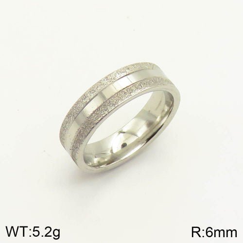 Ατσάλινο δαχτυλίδι χρώμα ασημί (R3035) - charmy.gr