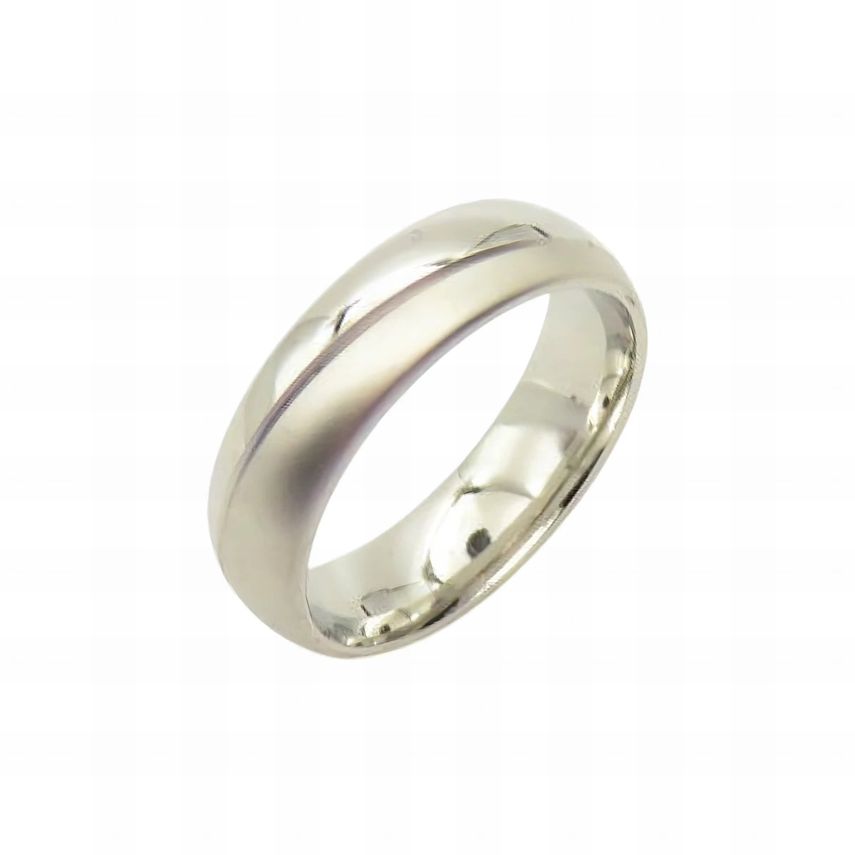 Ατσάλινο δαχτυλίδι χρώμα ασημί (R3040) - charmy.gr