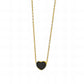Ατσάλινο κολιέ καρδιά 18k (N3014) - charmy.gr