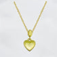 Ατσάλινο κολιέ καρδιά επιχρυσωμένο 18k (N3000) - charmy.gr