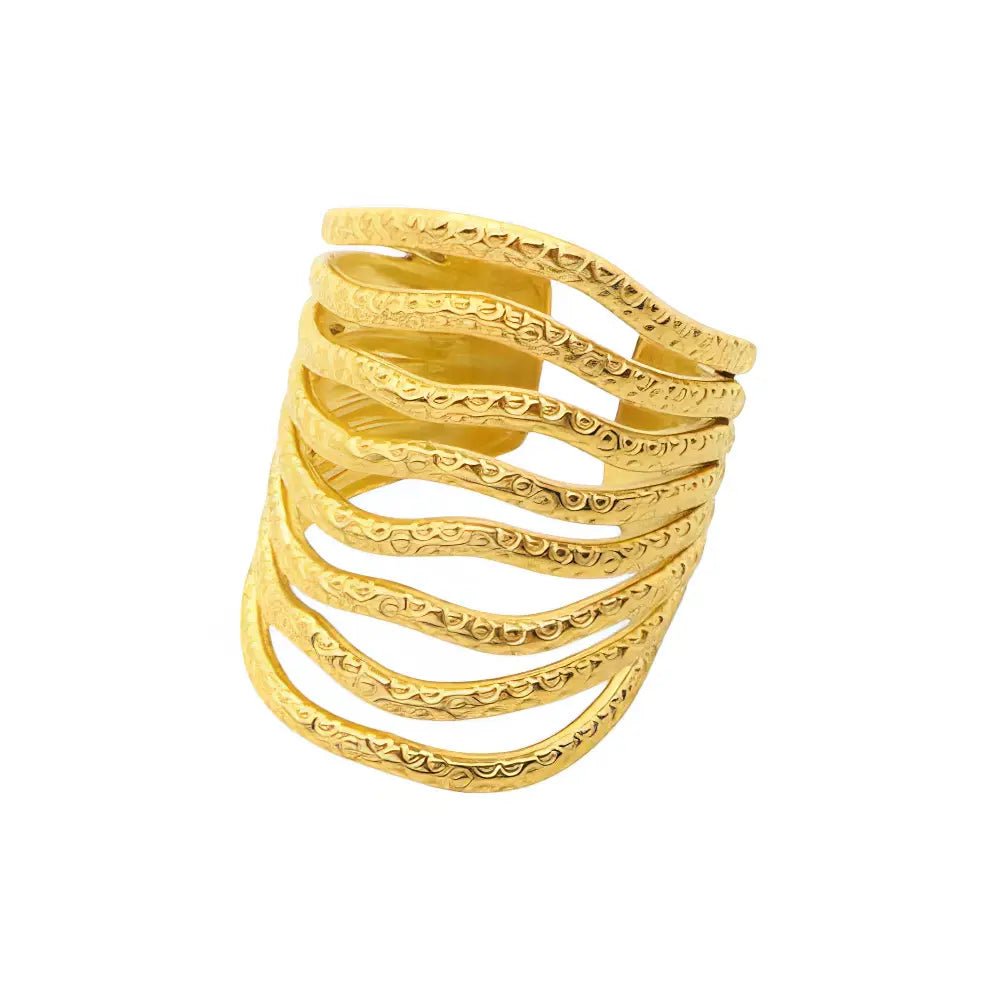 Ατσάλινο ρυθμιζόμενο δαχτυλίδι (R3120) - charmy.gr