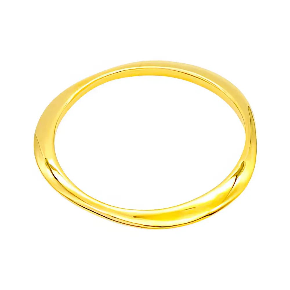 Ατσάλινο Χρυσό Βραχιόλι – Μοντέρνος Ασύμμετρος Σχεδιασμός (B3443) - charmy.gr