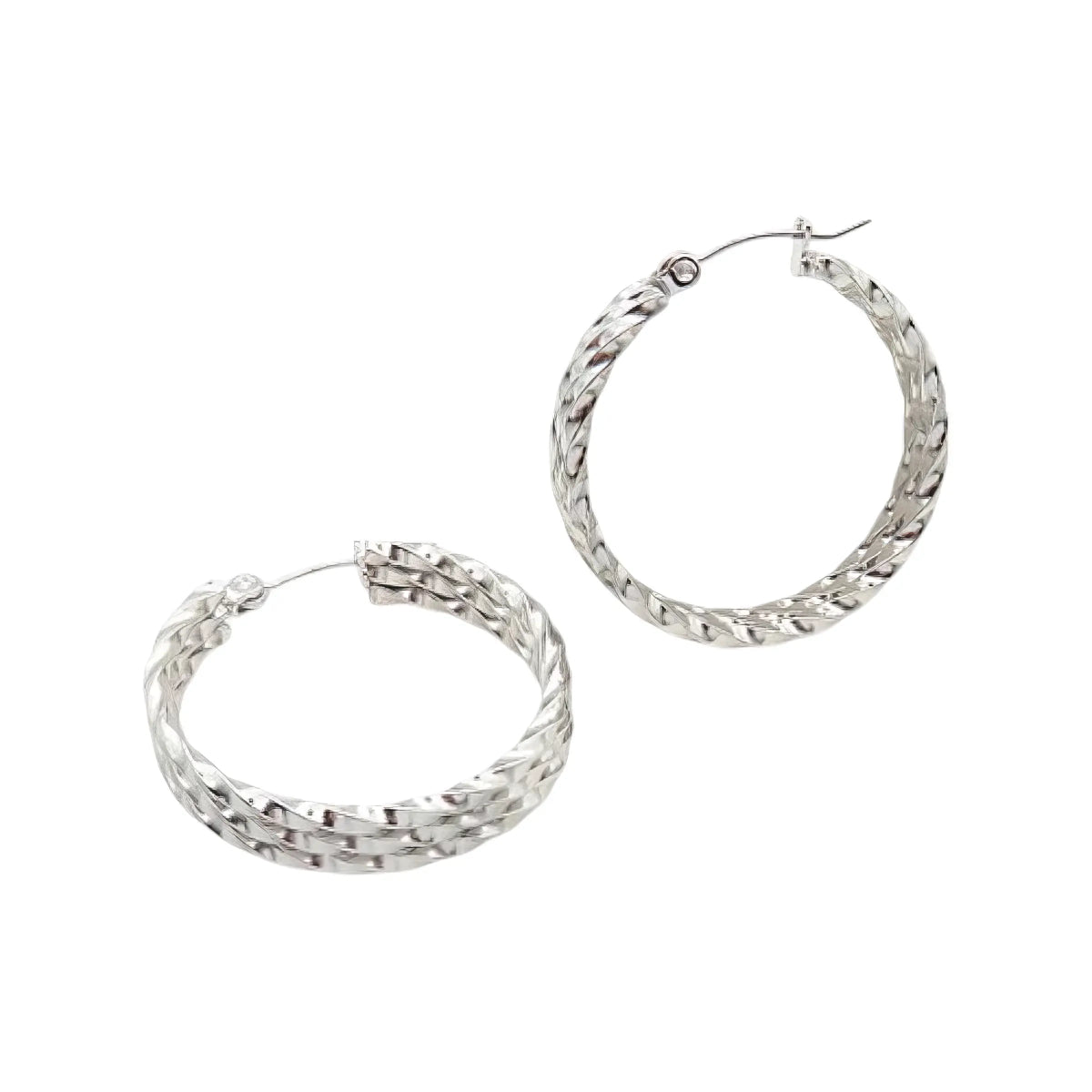 Ατσάλινοι Κρίκοι - Σχεδιασμός Πλεξούδας 2.8cm (E3132) - charmy.gr