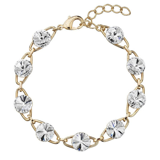 Βραχιόλι από ορείχαλκο με κρύσταλλα Swarovski (F1104) - charmy.gr