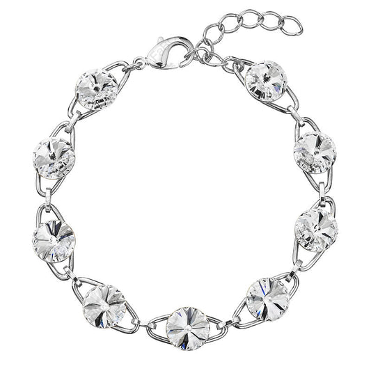Βραχιόλι από ορείχαλκο με κρύσταλλα Swarovski (F1105) - charmy.gr