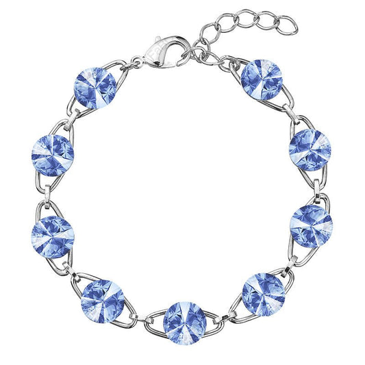 Βραχιόλι από ορείχαλκο με κρύσταλλα Swarovski (F1106) - charmy.gr