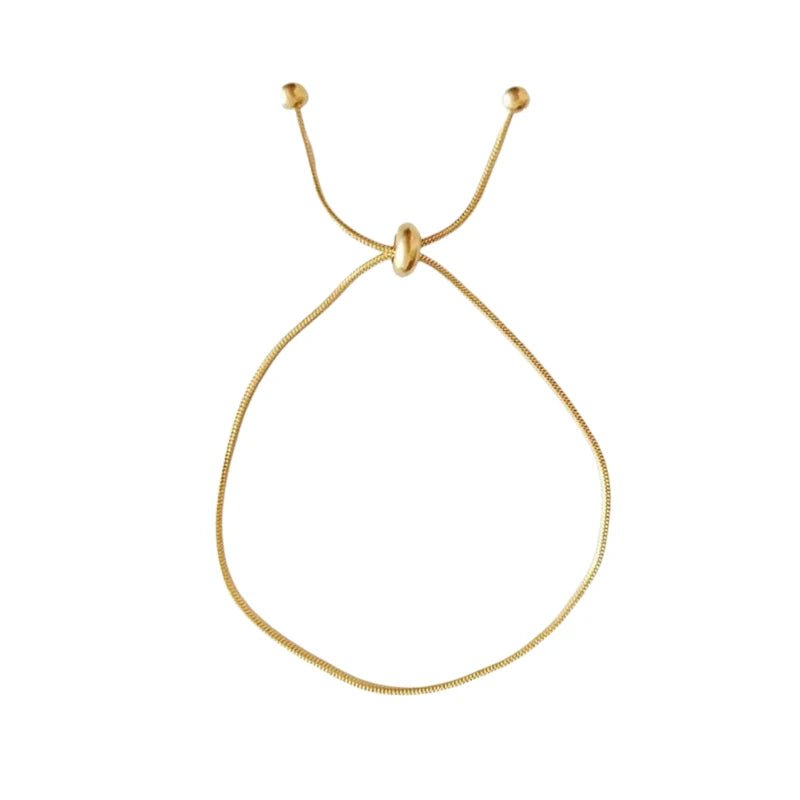 Βραχιόλι ατσάλινο επιχρυσωμένο (B1409) - charmy.gr