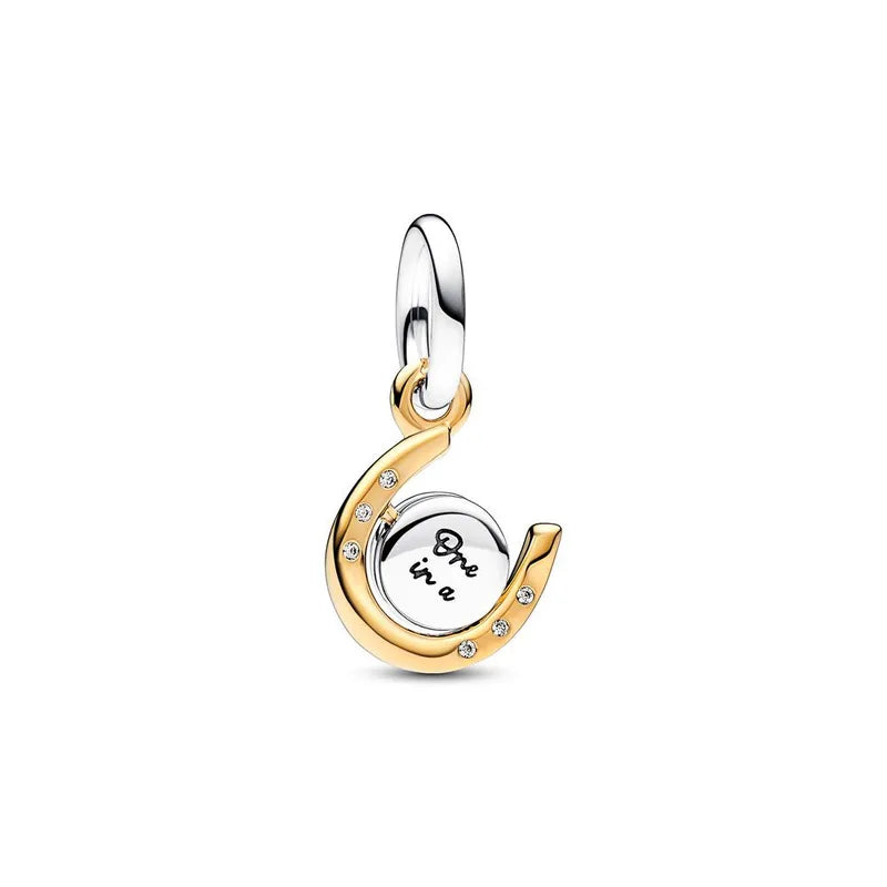 Charm από ασήμι 925 πέταλο με μήνυμα One in a million (C1367)