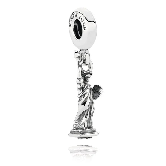 Charm από Ασήμι 925 – Άγαλμα της Ελευθερίας “New York” (C1261) - charmy.gr
