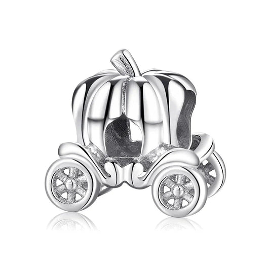 Charm από ασήμι 925 άμαξα κολοκύθα (C1193) - charmy.gr