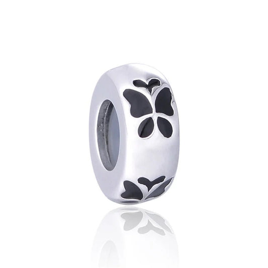 Charm από ασήμι 925 διαχωριστικό πεταλούδες (C1221) - charmy.gr
