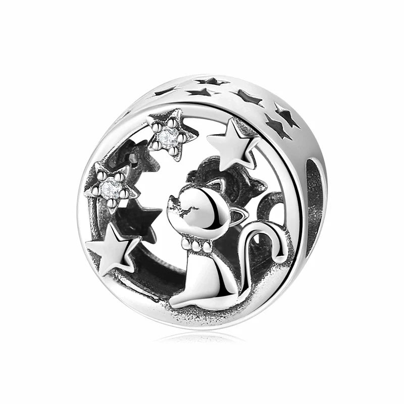 Charm από ασήμι 925 γάτα (C1235) - charmy.gr