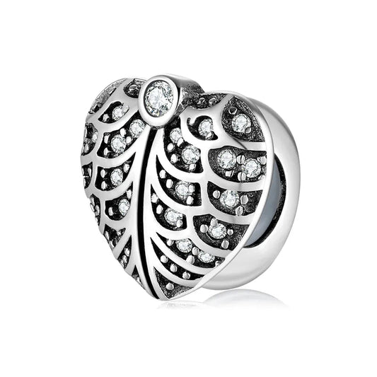 Charm από ασήμι 925 καρδιά (C1072) - charmy.gr