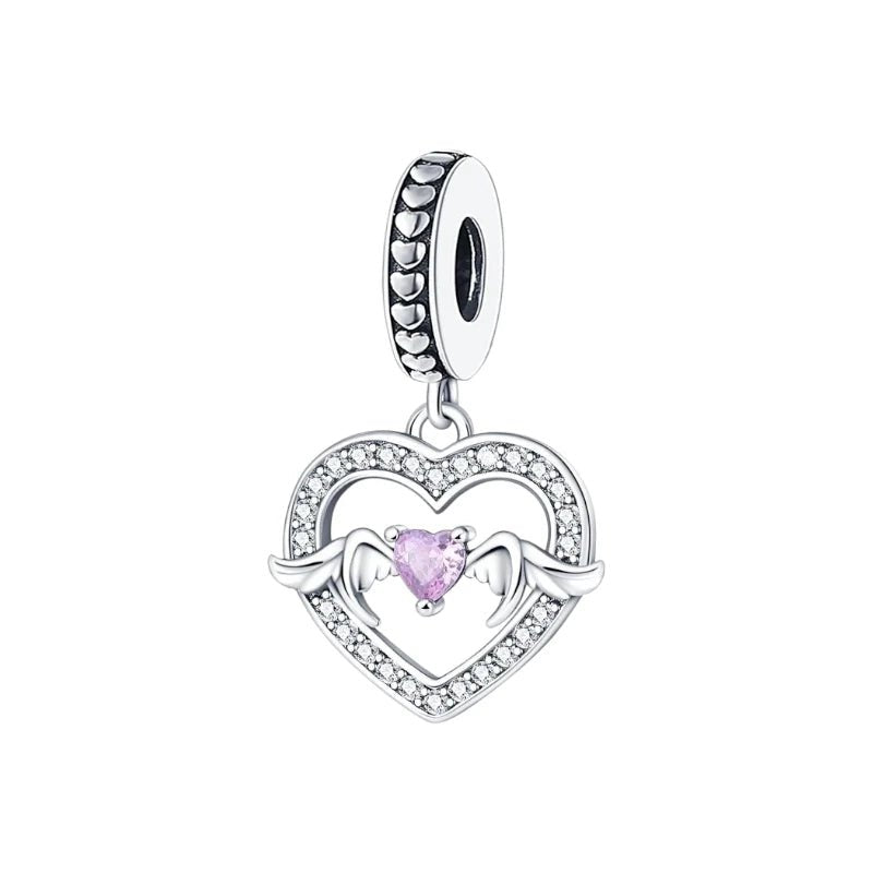 Charm από ασήμι 925 καρδιά (C1243) - charmy.gr